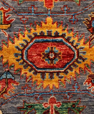 Adorn Hand Woven Rugs Serapi M0103 305 Rug Collection In Gray