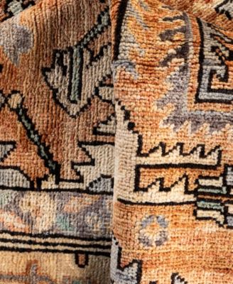 Adorn Hand Woven Rugs Serapi M0103 311 Rug Collection In Orange