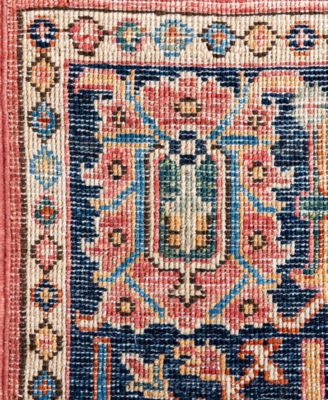 Adorn Hand Woven Rugs Serapi M0103 328 Rug Collection In Pink