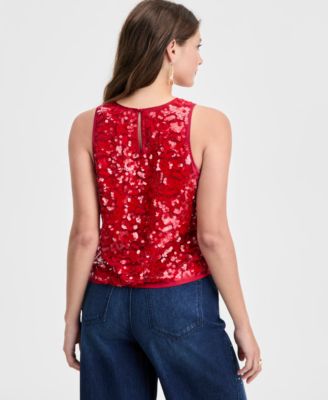 Women's Sequin Sleeveless Top, Macy's Exclusive