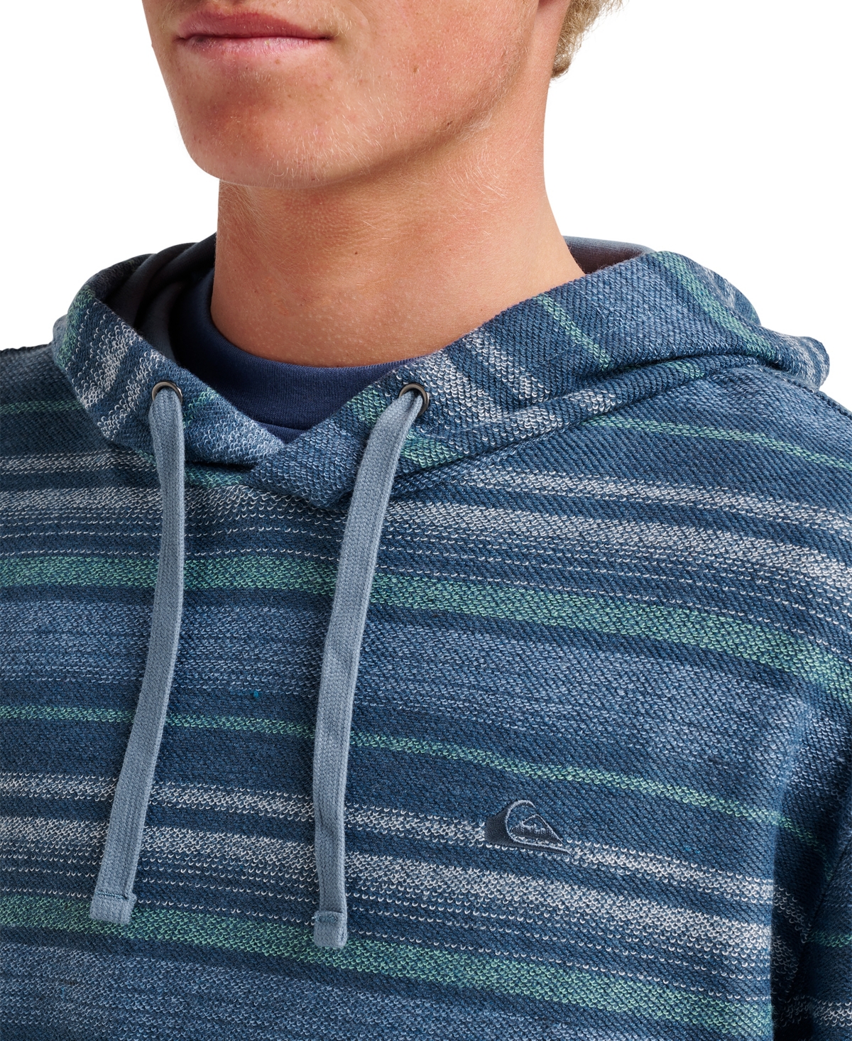 Quiksilver Great Otway Stripe Hoodie In Blue