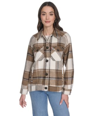 Levi's Women's Wool Blend Shirt Jacket - Macy's