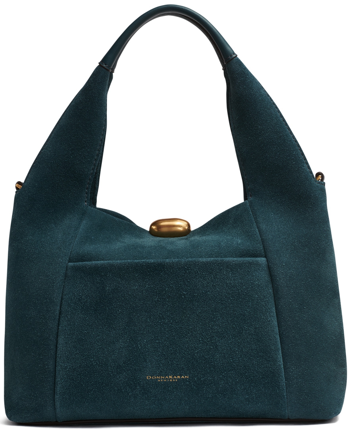 Donna Karan Organza Suede Crossbody Bag In Green