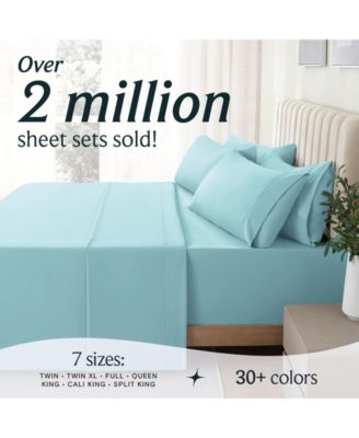 3-PC Silky Soft Cooling Deep Pocket Sheet Set, TwinXL