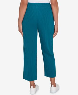 Petite Lake Champlain Ribbed Knit Ankle Pants