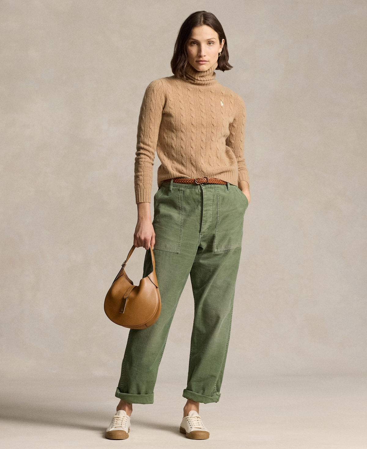 Polo Ralph Lauren Women's Turtle Neck Sweater In Brown