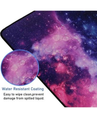 Large Extended Gaming Mouse Pad with Stitched Edges, (31.5X15.7In) Durable Non-Slip Natural Rubber Base, Waterproof Mat for Gamer/Desktop/Office