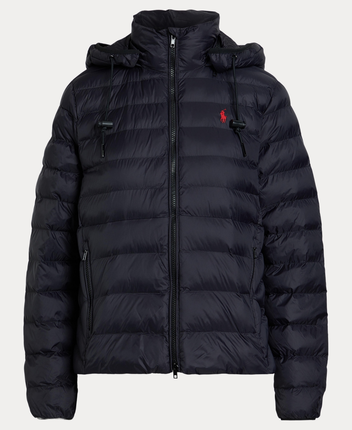 Polo Ralph Lauren Women's Water-resistant Packable Hooded Jacket In Black