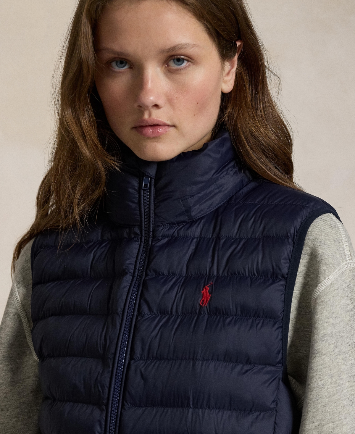 Polo Ralph Lauren Packable Puff Vest In Blue