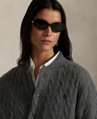 Women's Cable Bomber Jacket