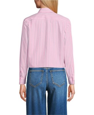 Women's No Iron Boxy Cropped Shirt