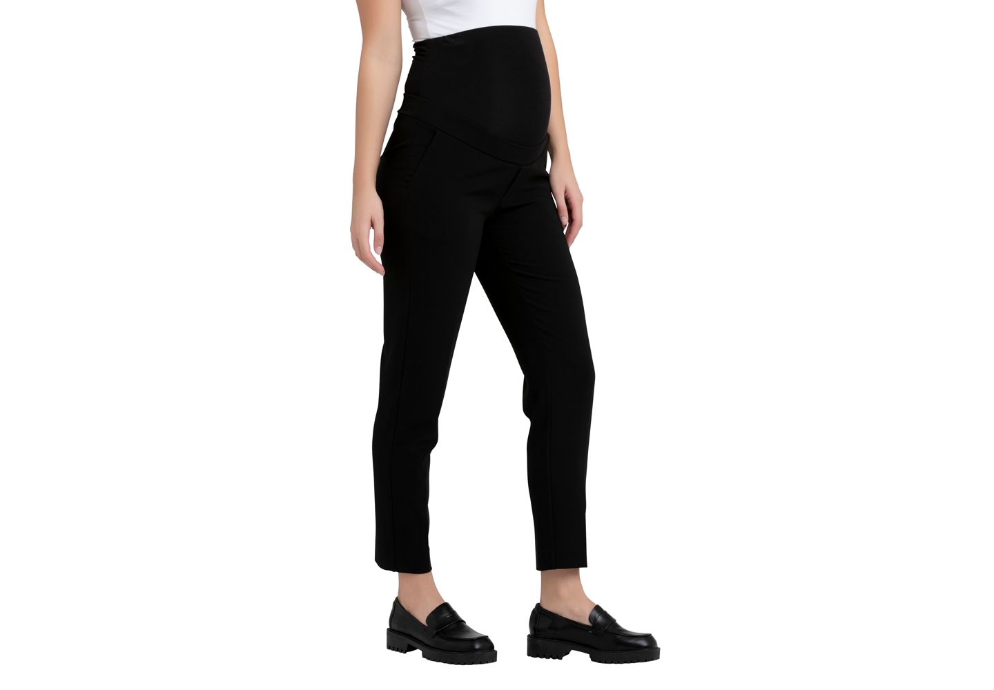 Женские брюки Ripe Maternity Maternity Ripe Alexa Classic Crop Pant, цвет: Чёрный — фото 2