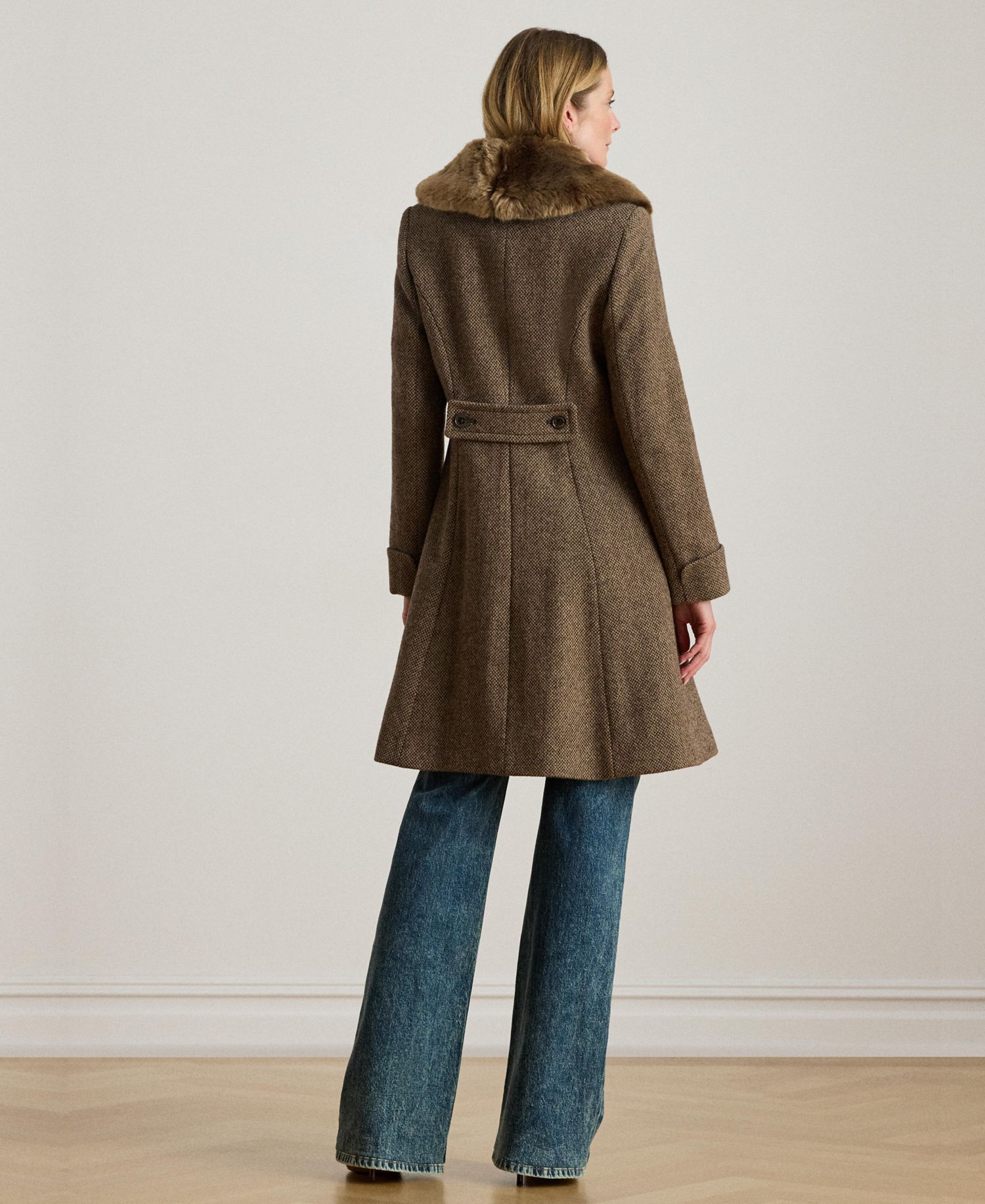 Women's Faux-Fur-Collar Coat