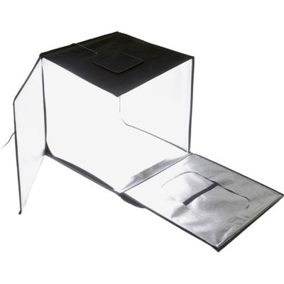 Pro 16x16" LED Studio-in-a-Box for Table Top Photography, Includes Folding Light Tent, Integrated LED Lights and 3 Backdrops