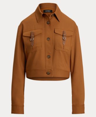 ジャケット・アウター Ralph Lauren Women's Jacket Lauren Ralph Lauren Women's Long Sleeve Cropped Jacket - Macy's