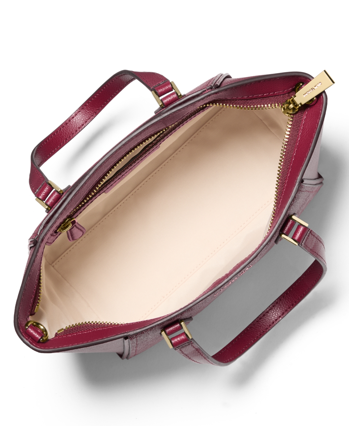 Michael Kors Taryn Small Signature Logo And Leather Convertible Crossbody Bag In Purple