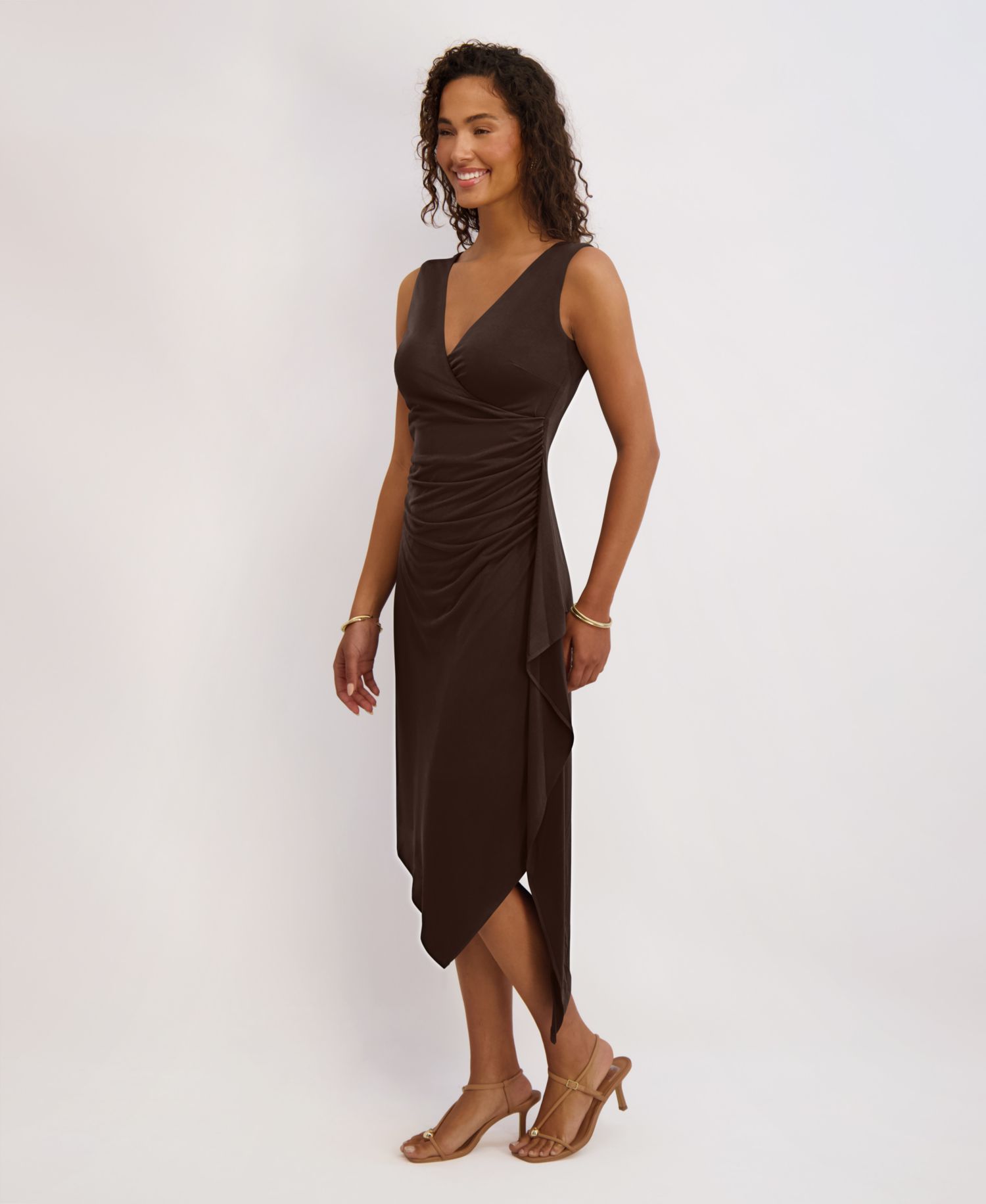 Women's Asymmetrical Midi Dress