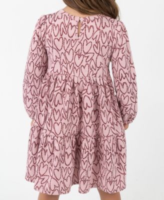 Girls' 2T-6X Heart Dress and Purse, 2-Piece Set