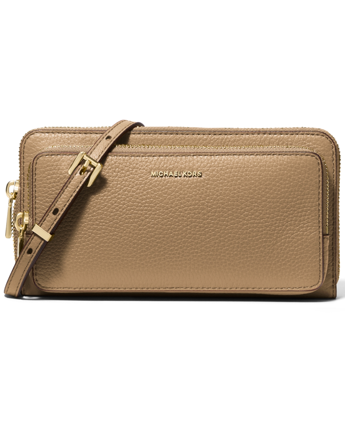 Michael Kors Jet Set Small Continental Crossbody Bag In Brown