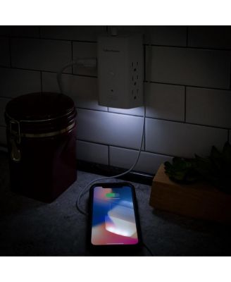 P6WUCL 6-Outlet Wall Mount Surge Protector with USB and Night Light
