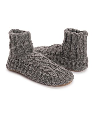 Men's Cable Boot Slipper