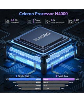 15.6 inch Laptop, Laptops with Celeron N4000, 8GB LPDDR4 256GB SSD, IPS FHD 1920x1080, WiFi+BT4.2+Mini HDMI+TF Card Slot, Traditional Laptop Computer