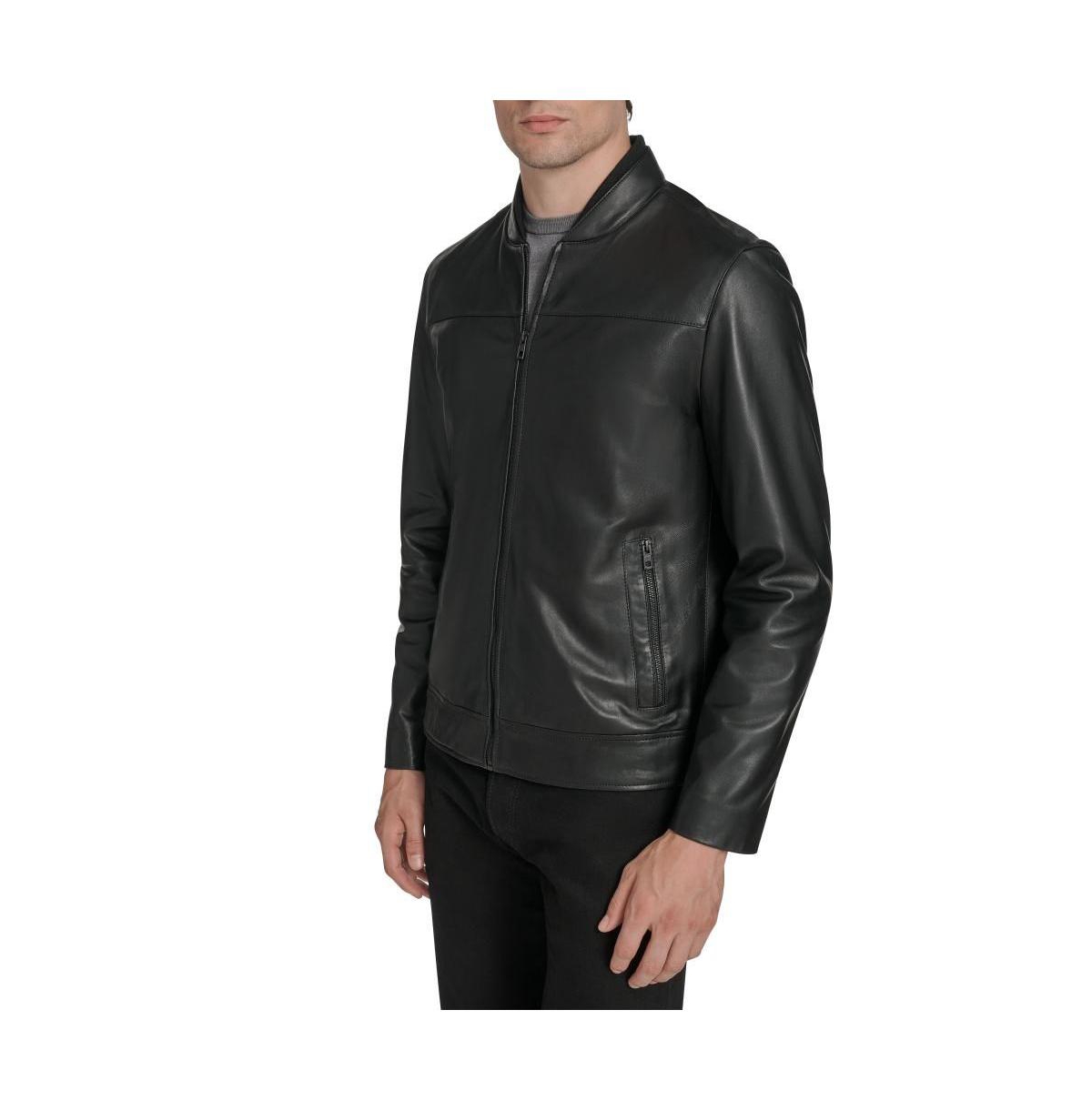 Andrew Marc Black Label Men's Weston Leather Jacket In Black