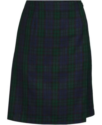 Women's Plaid A Line Tab Skort Top of Knee