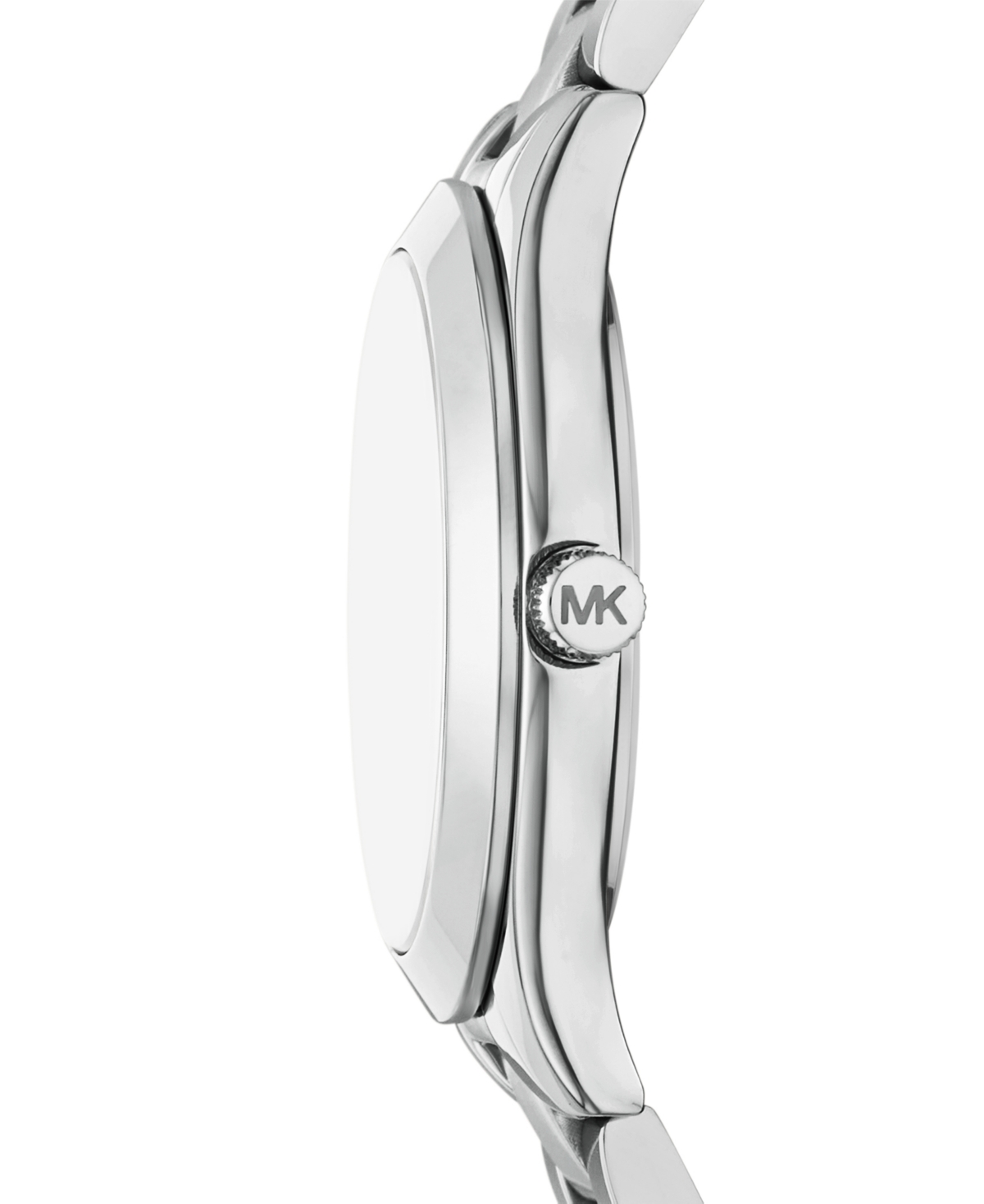 Michael Kors Women'sâ Slim Runway Three-hand Silver-tone Stainless Steel Watch And Jewelry Set, 32mm In Metallic