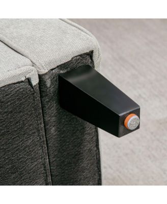 50" Bed End Bench with Ottoman and Storage,