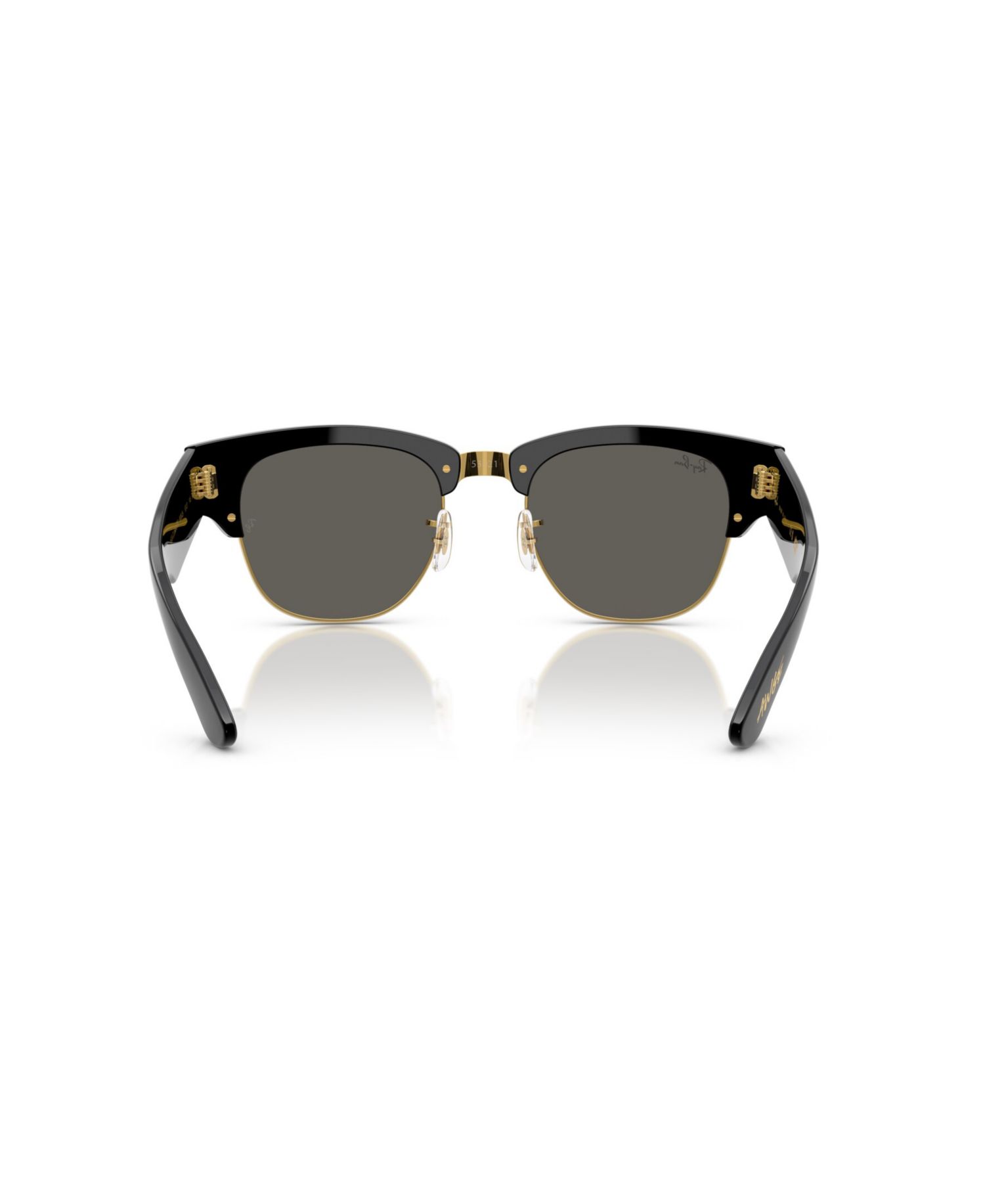 Unisex Mega Clubmaster Blacked Out Collection Sunglasses, RB0316S