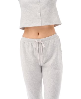 Women's Mid Rise Pointelle Jogger Pajama Pants
