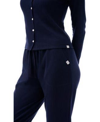 Women's Mid Rise Pointelle Jogger Pajama Pants