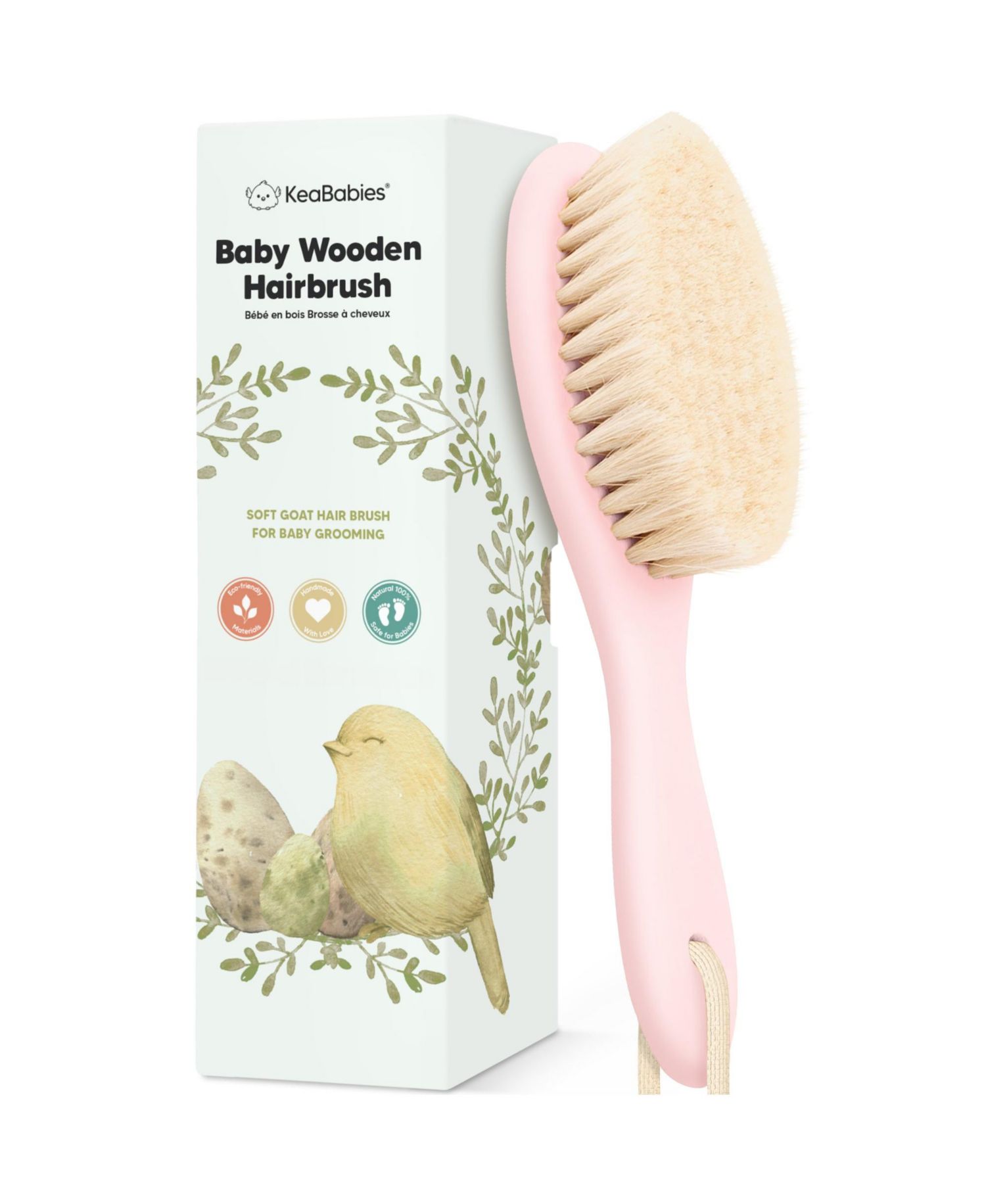 Baby Hair Brush, Oval Cradle Cap Brush, Soft Baby Brush for Infant, Newborn Hairbrush for Girls, Boys, Baby Scalp Brush