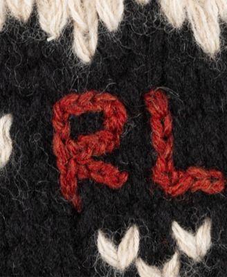 Men's Holiday Pattern Cable Scarf