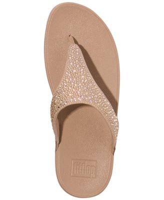 Women's Lulu Crystal Mix Toe-Post Wedge Sandals