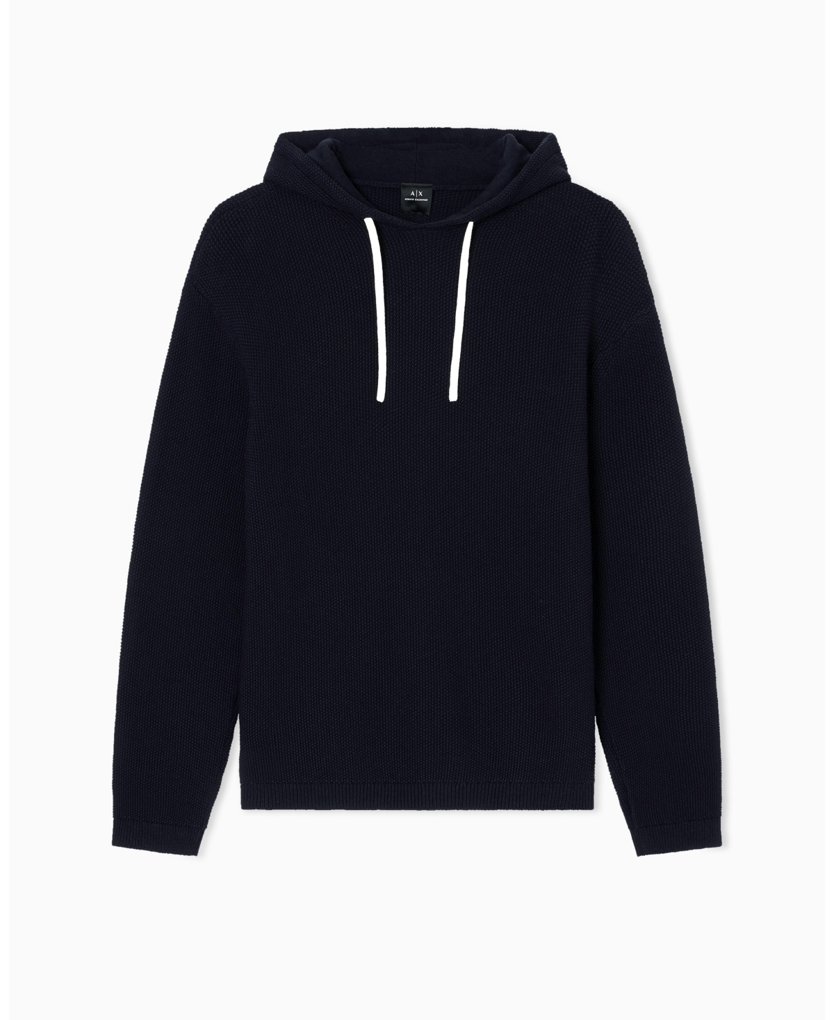 A|X Armani Exchange Men's Waffle Knit Hoodie Sweater