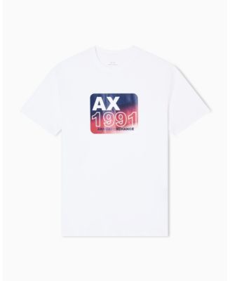 Men's Grid Box Logo Badge Graphic T-Shirt
