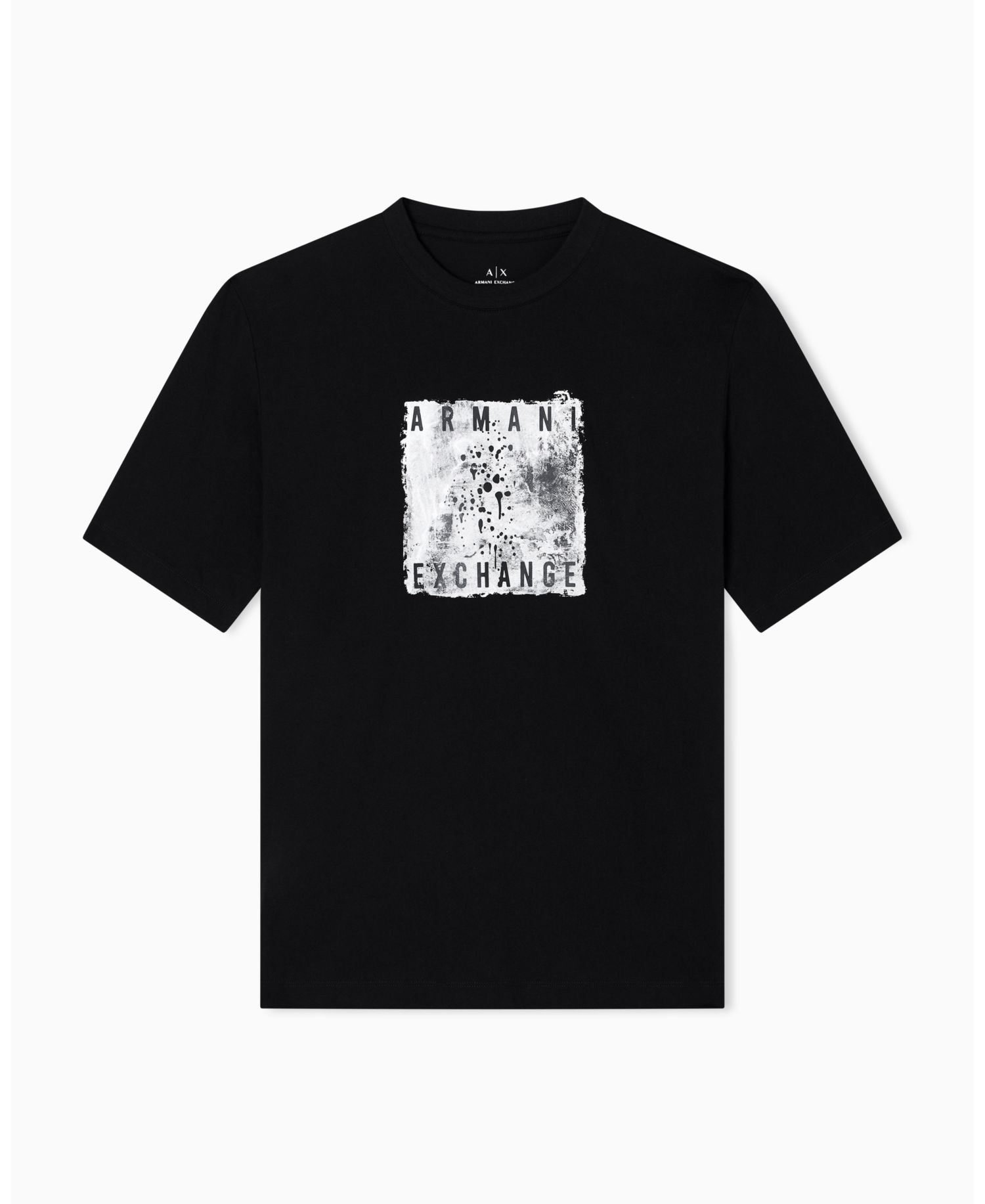 Men's Grid Box Splatter Graphic T-Shirt