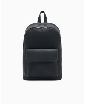 A|X Armani Exchange - Men's polyurethane Leather with Lettering Backpack