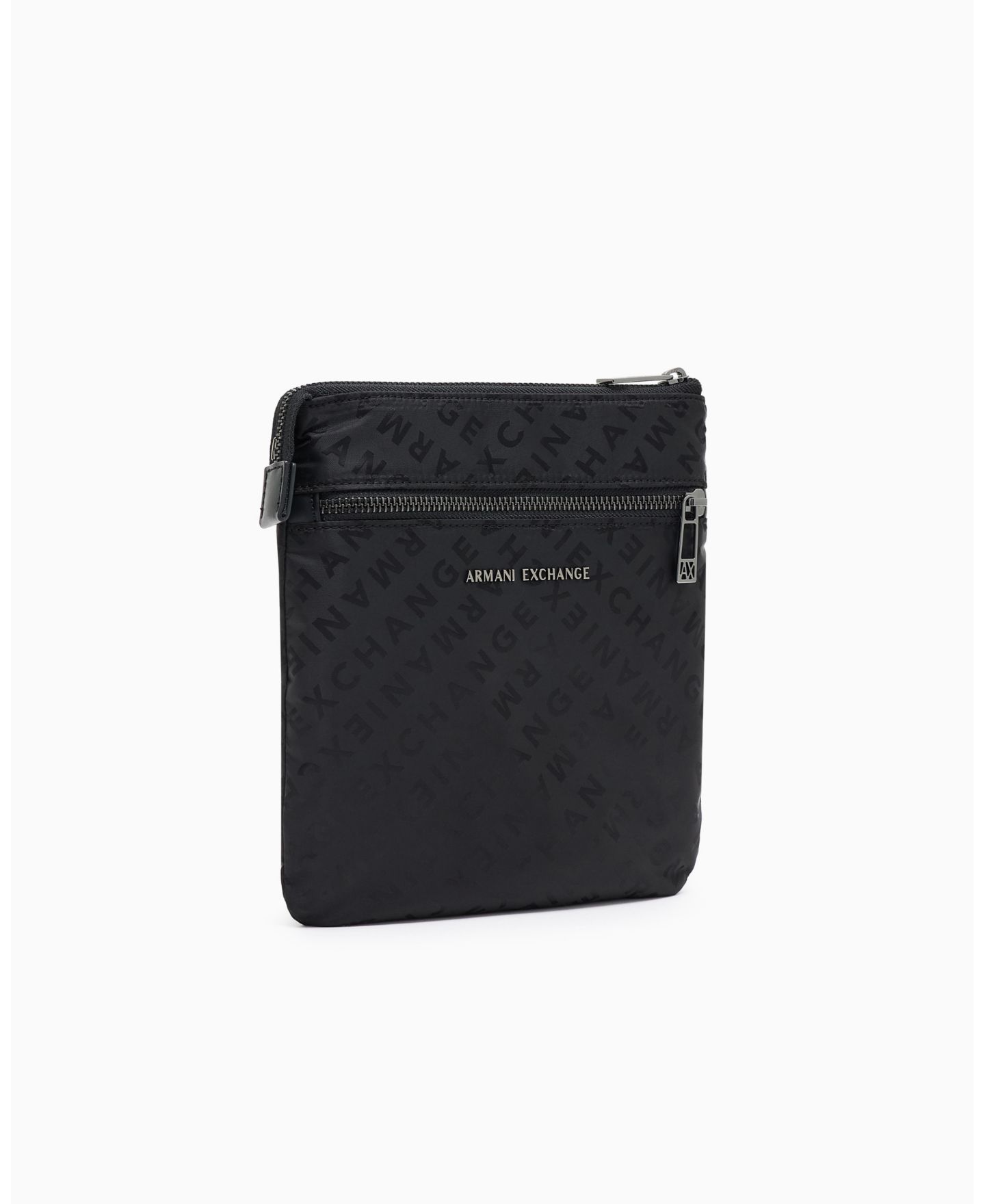 Мужская сумка A|X Armani Exchange Satin Jacquard Allover Logo Crossbody — фото 1