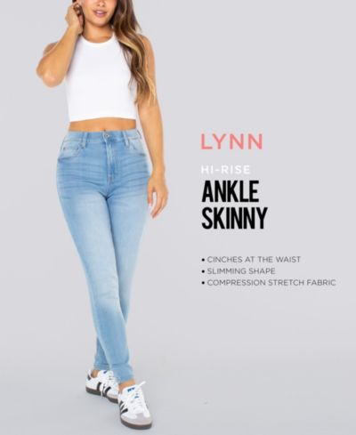 Celebrity Pink Juniors' High Rise Skinny Ankle Jeans