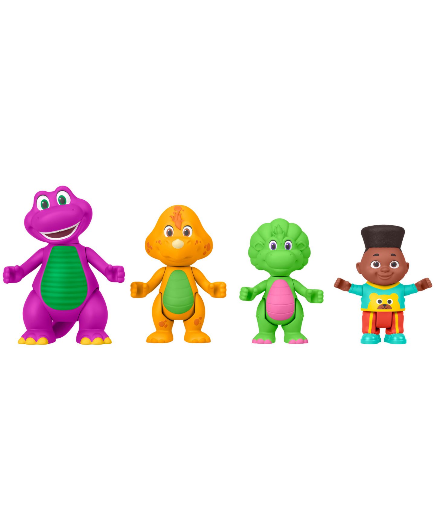 Детские фигурки Barney Hey Friends Poseable 4-Pack Action Figures, Ages 3+ — фото 5