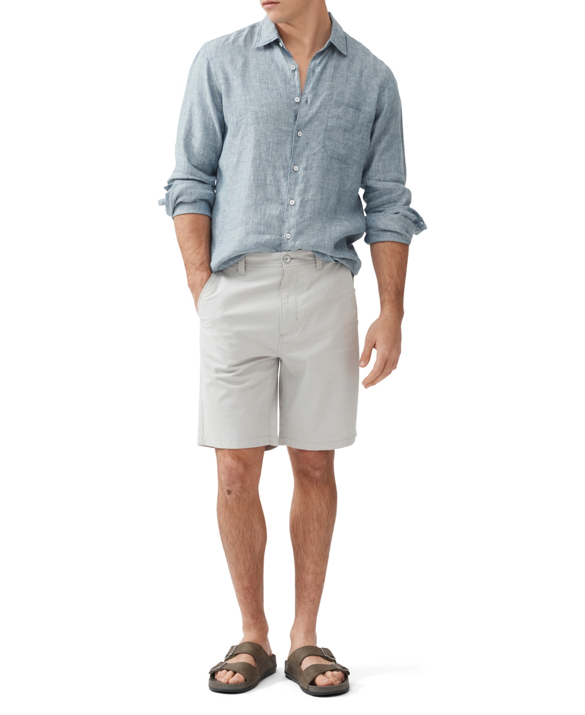 Rodd & Gunn Men's The Gunn 9" Original Fit Shorts In White