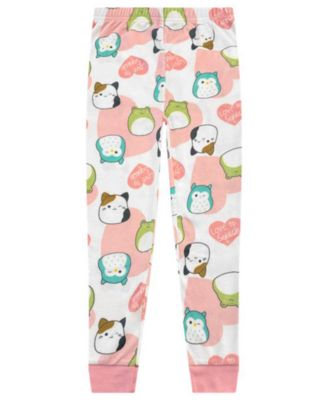 Girls' 4-10 Bunny Fleece Tight Fit Pajama, 4-Piece Set