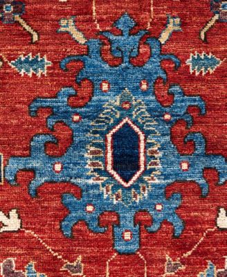 Adorn Hand Woven Rugs Serapi M0103 78 Rug Collection In Red