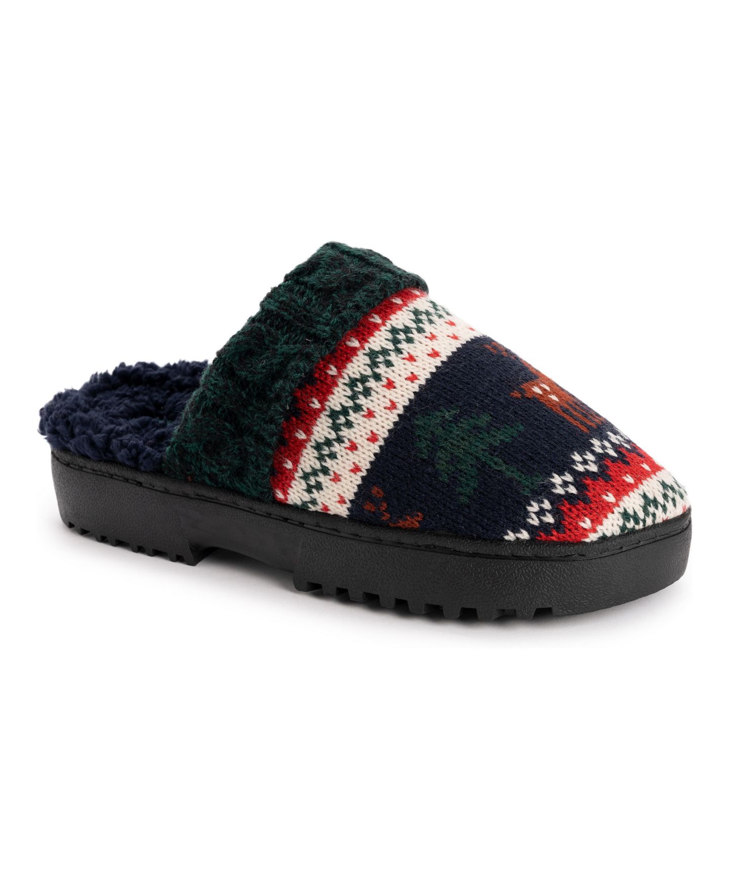 Женские тапочки MUK LUKS Minette Slipper, цвет: Тёмно-синий — фото 1