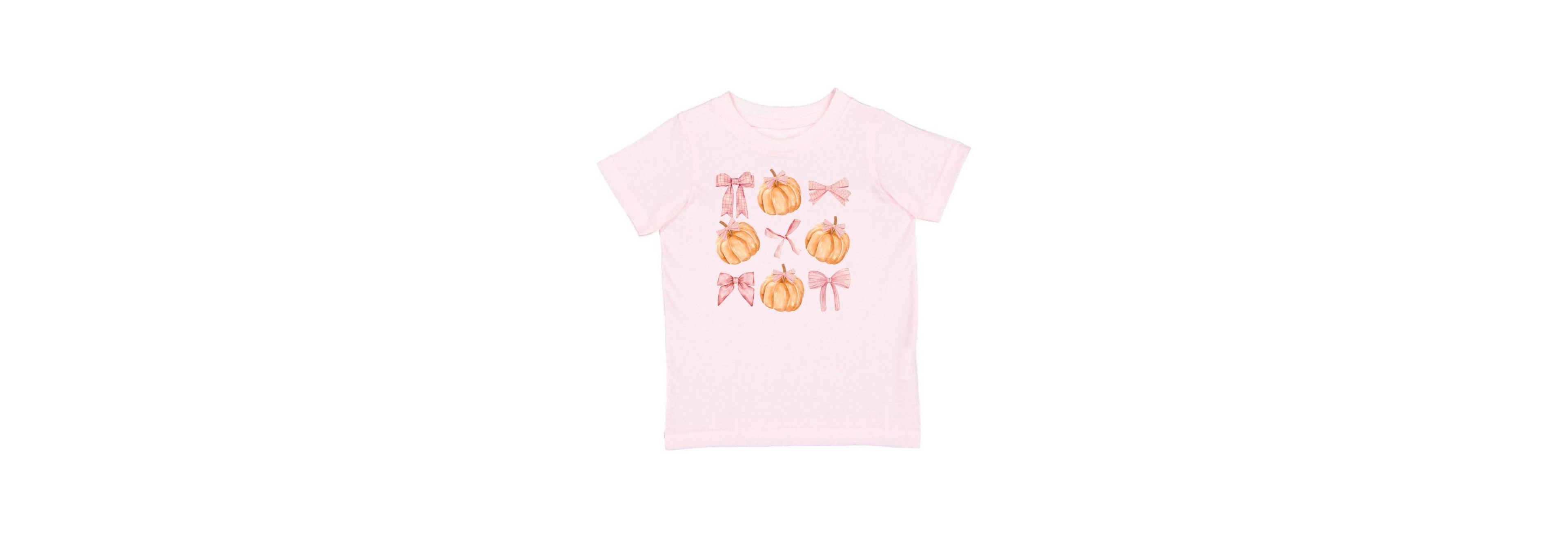 Sweet Wink Toddler Girls Coquette Pumpkin Short Sleeve T-Shirt