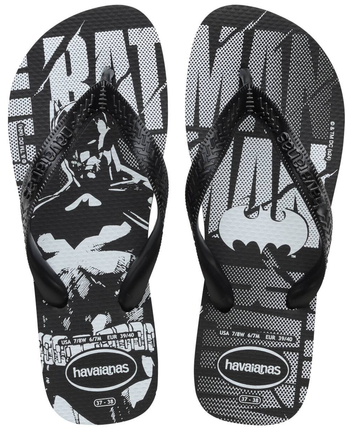 Havaianas Men's Top Dc Logomania Sandal In Black