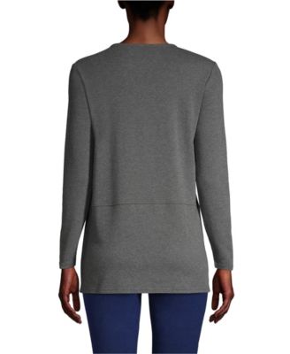 Women's Cotton Polyester Long Sleeve Tunic with Pockets